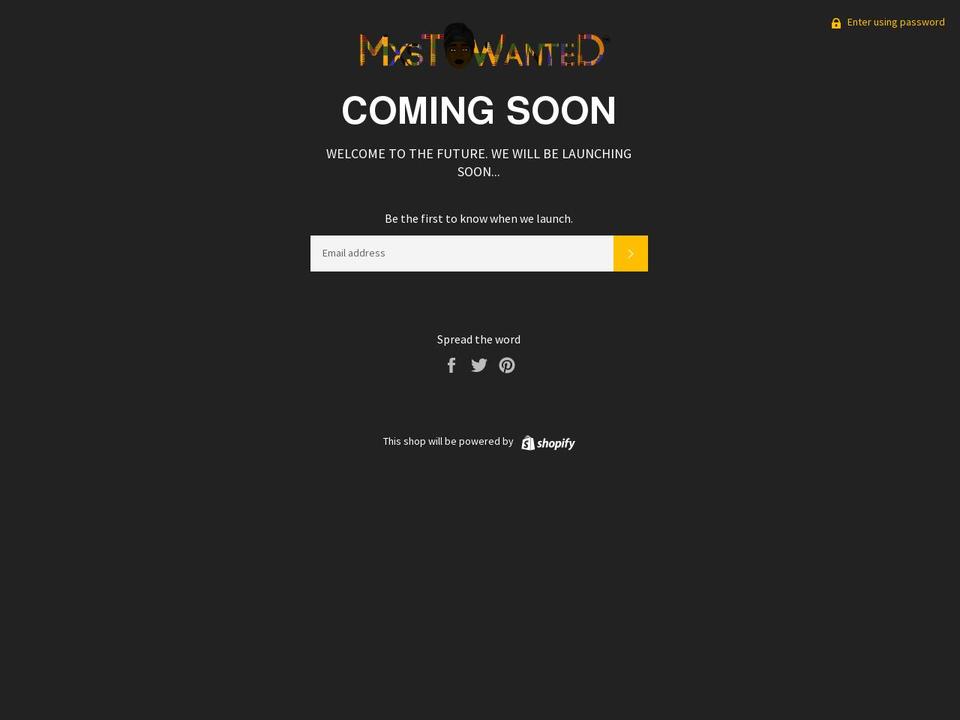 mxstwanted.com — Shopify storefront screenshot