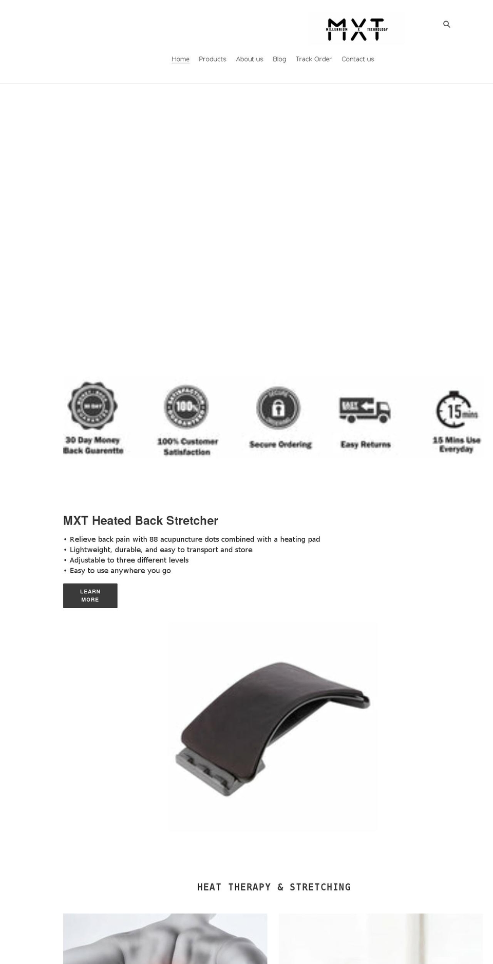 mxtstore.com shopify website screenshot
