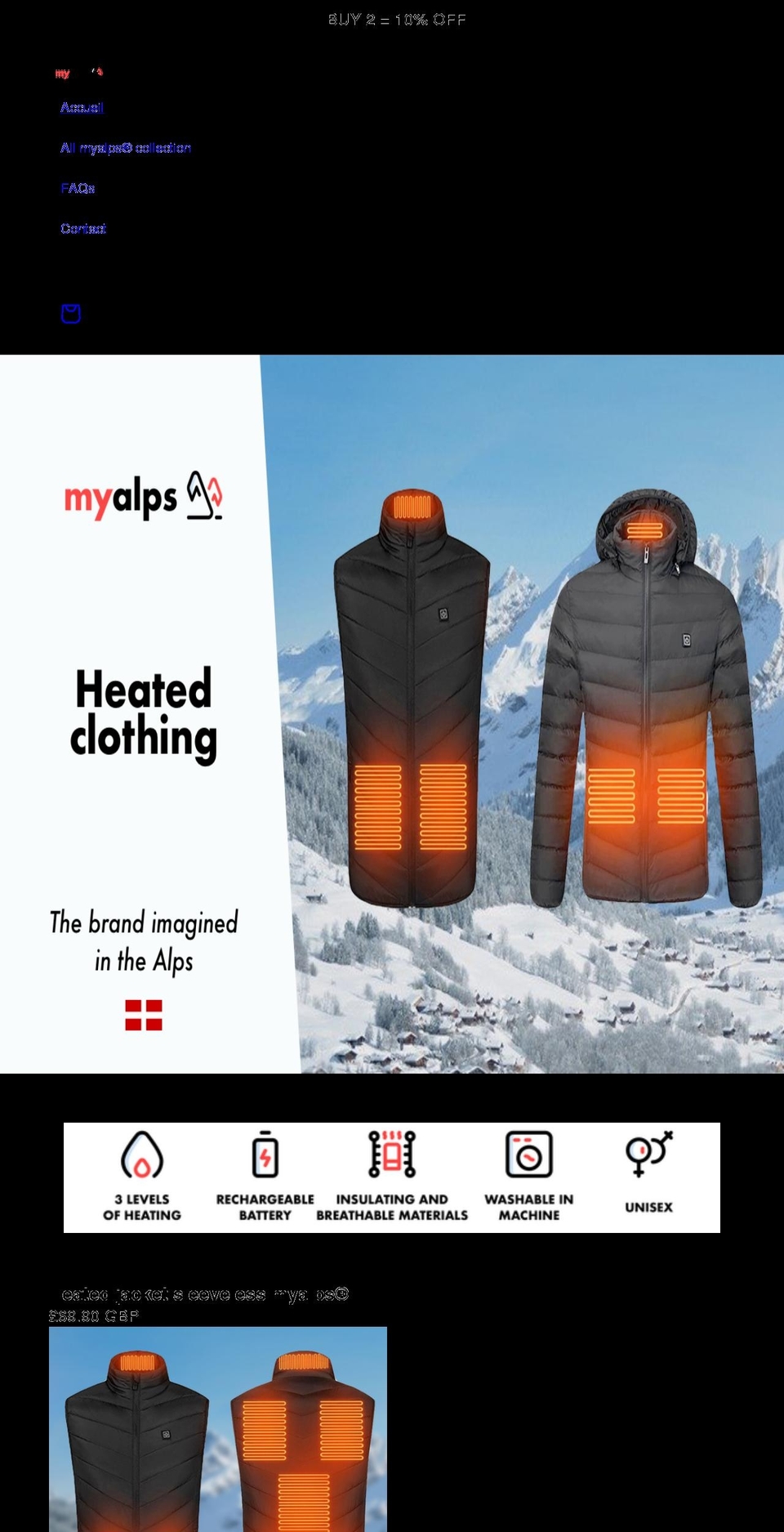 my-alps.com shopify website screenshot