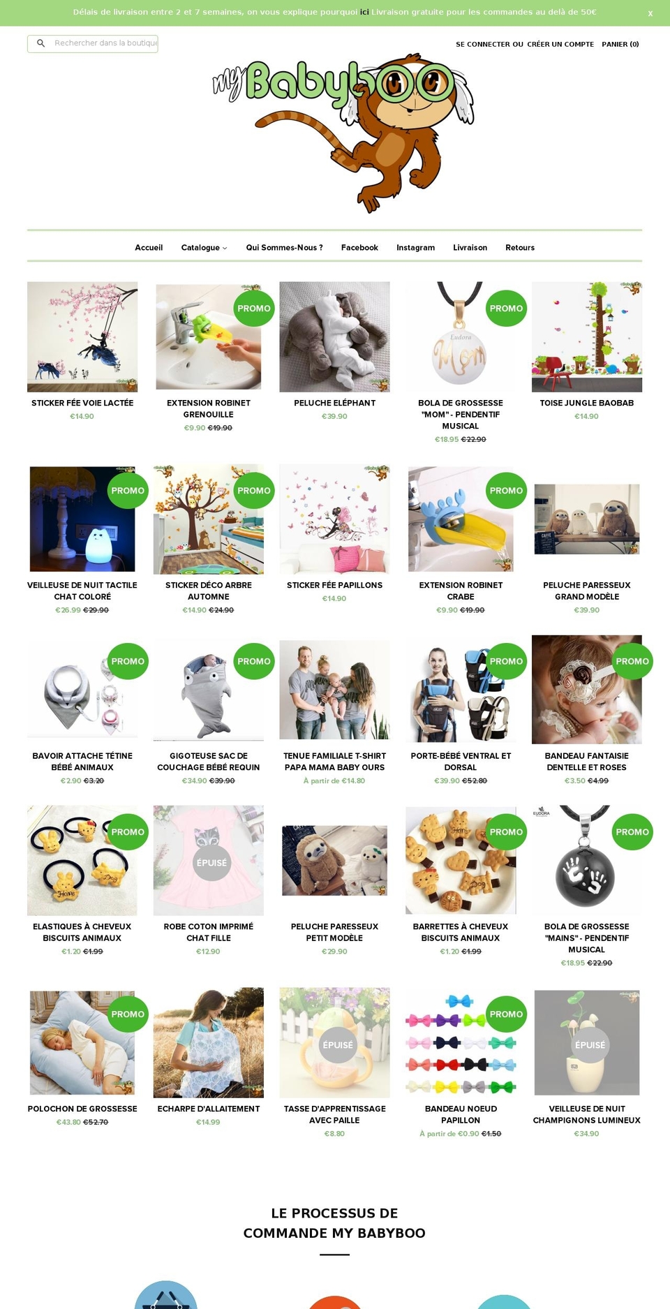 template-shopiflight-0911 Shopify theme site example my-babyboo.com