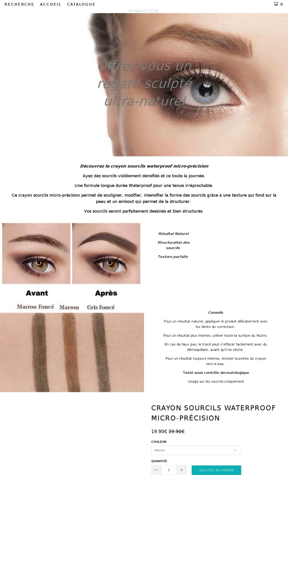 my-beauty-zone.com — Shopify storefront screenshot
