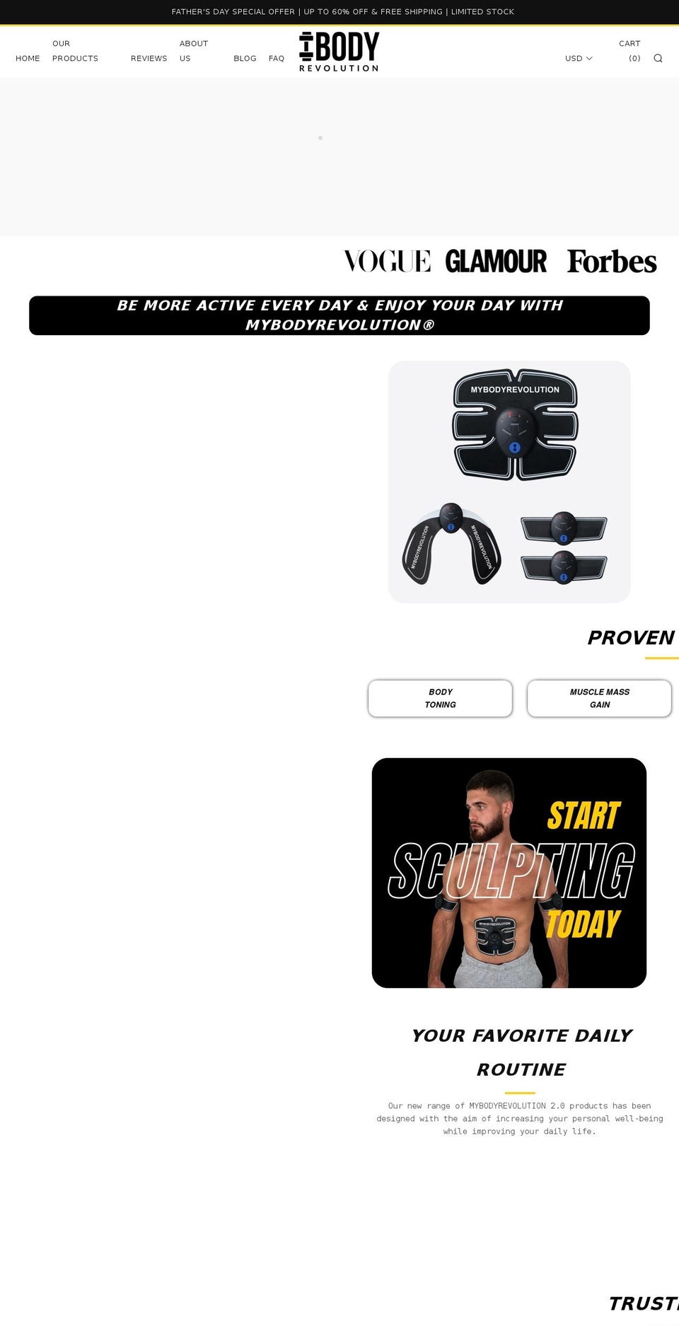 my-bodyrevolution.com shopify website screenshot