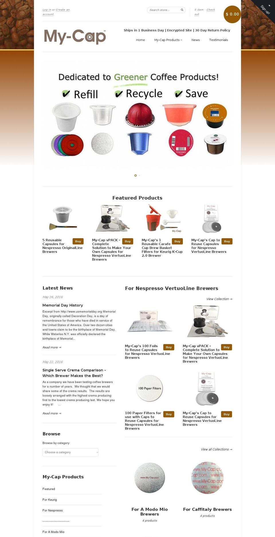 my-cap.com shopify website screenshot