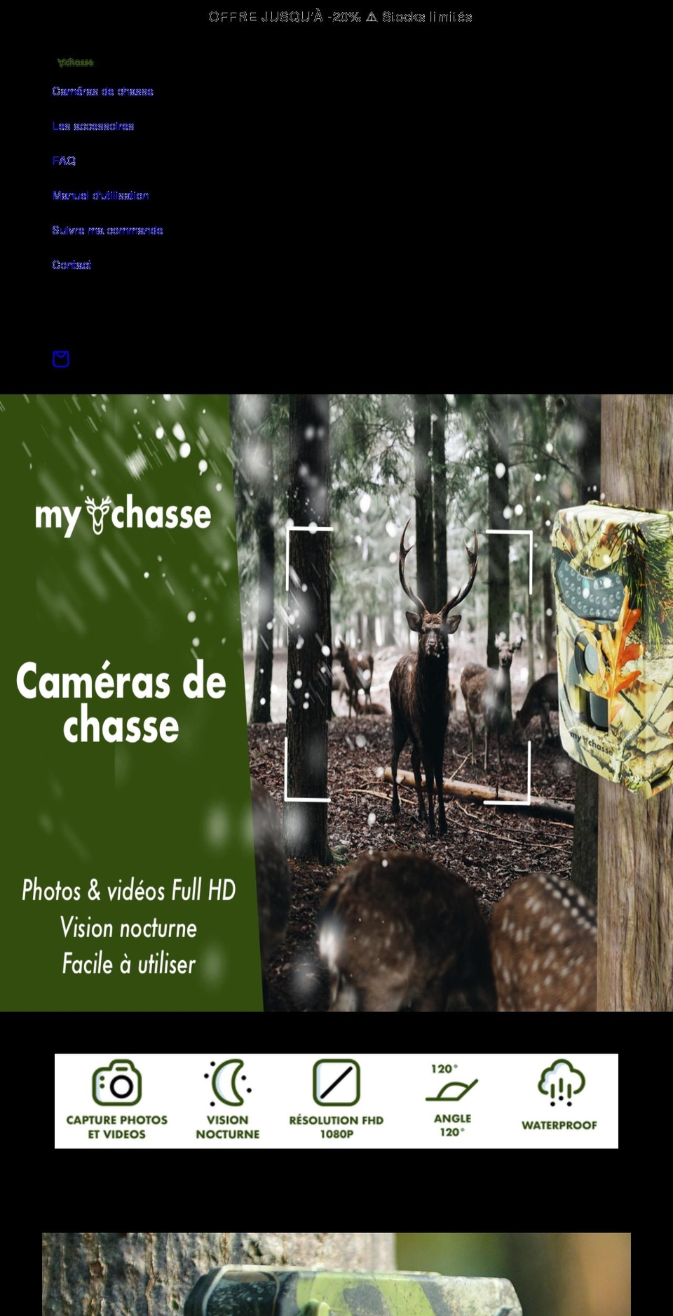 my-chasse.com shopify website screenshot