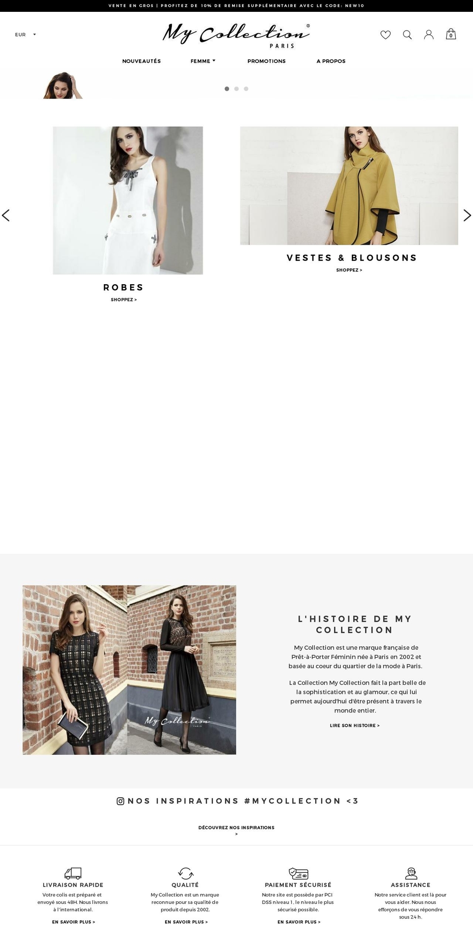 my-collection-paris.myshopify.com shopify website screenshot