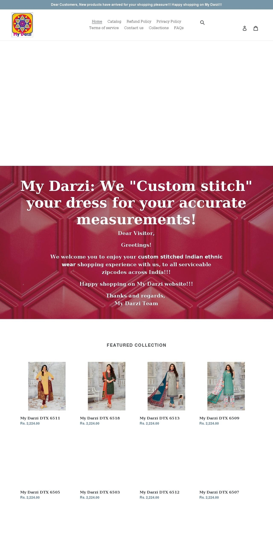 my-darzi.com shopify website screenshot