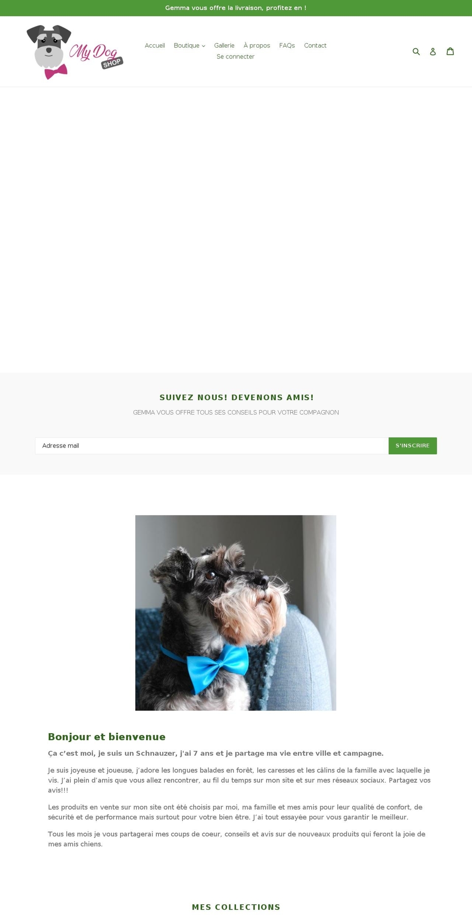 my-dog-shop.com — Shopify storefront screenshot