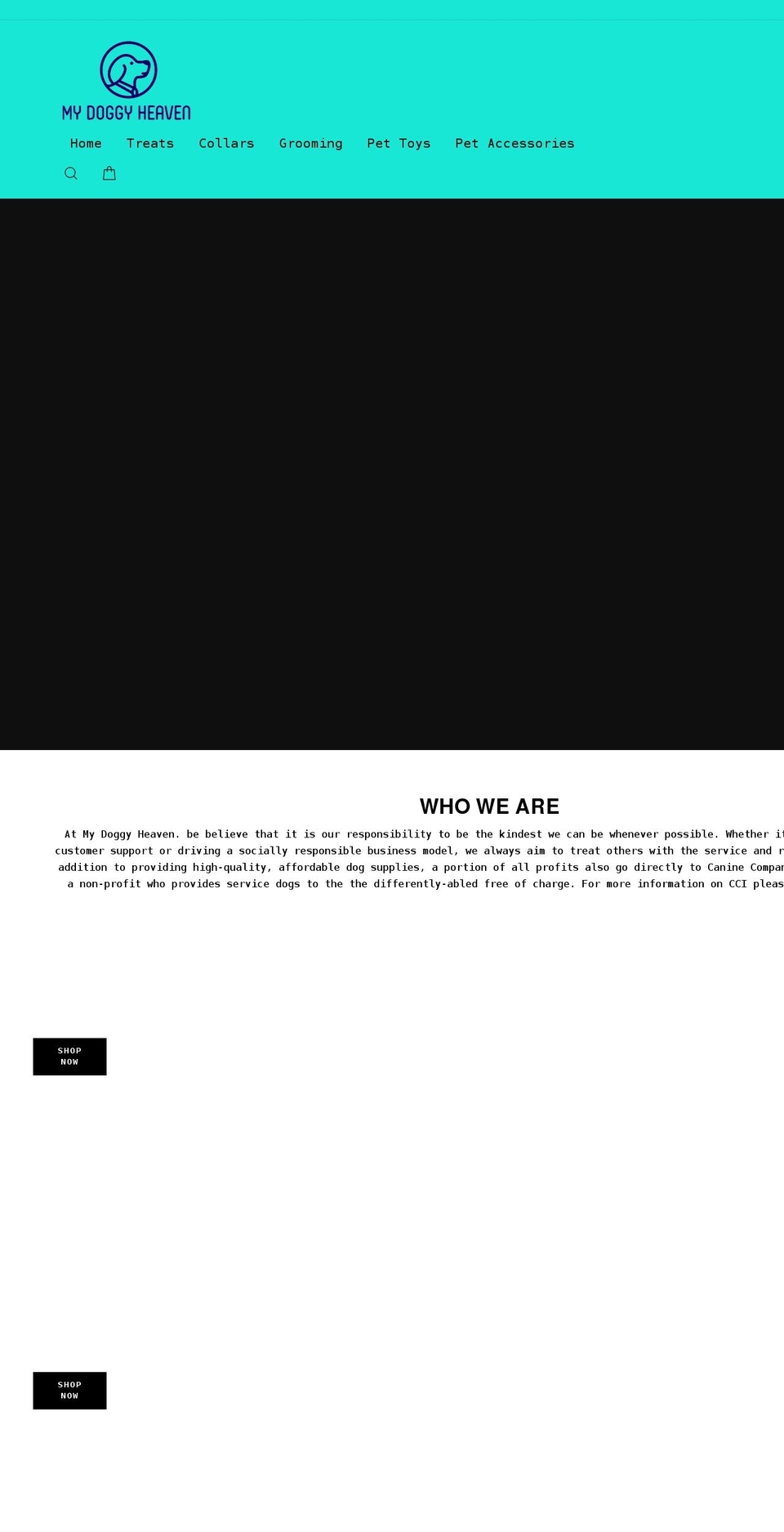 my-doggy-heaven.myshopify.com shopify website screenshot