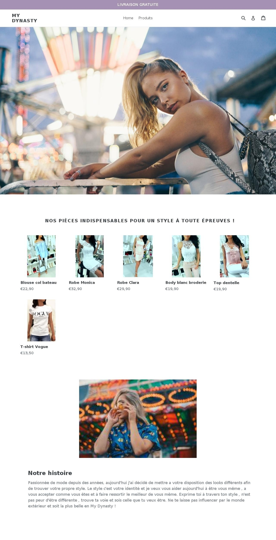 my-dynasty.com — Shopify storefront screenshot