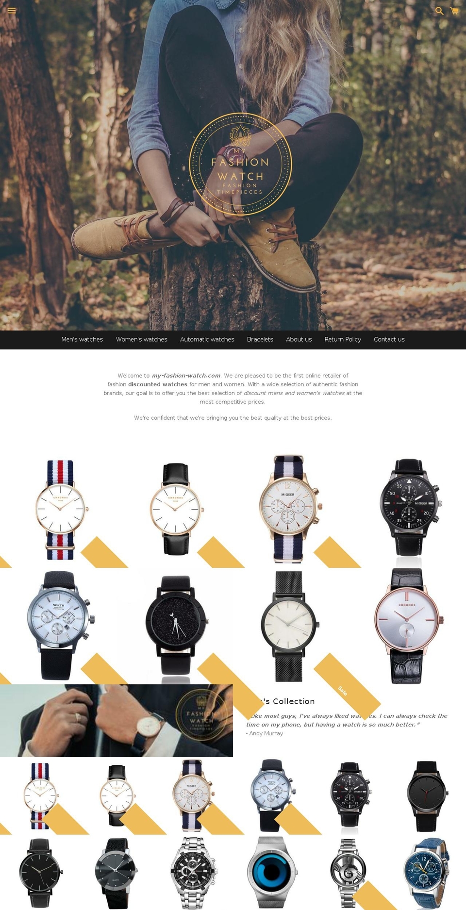 my-fashion-watch.com — Shopify storefront screenshot