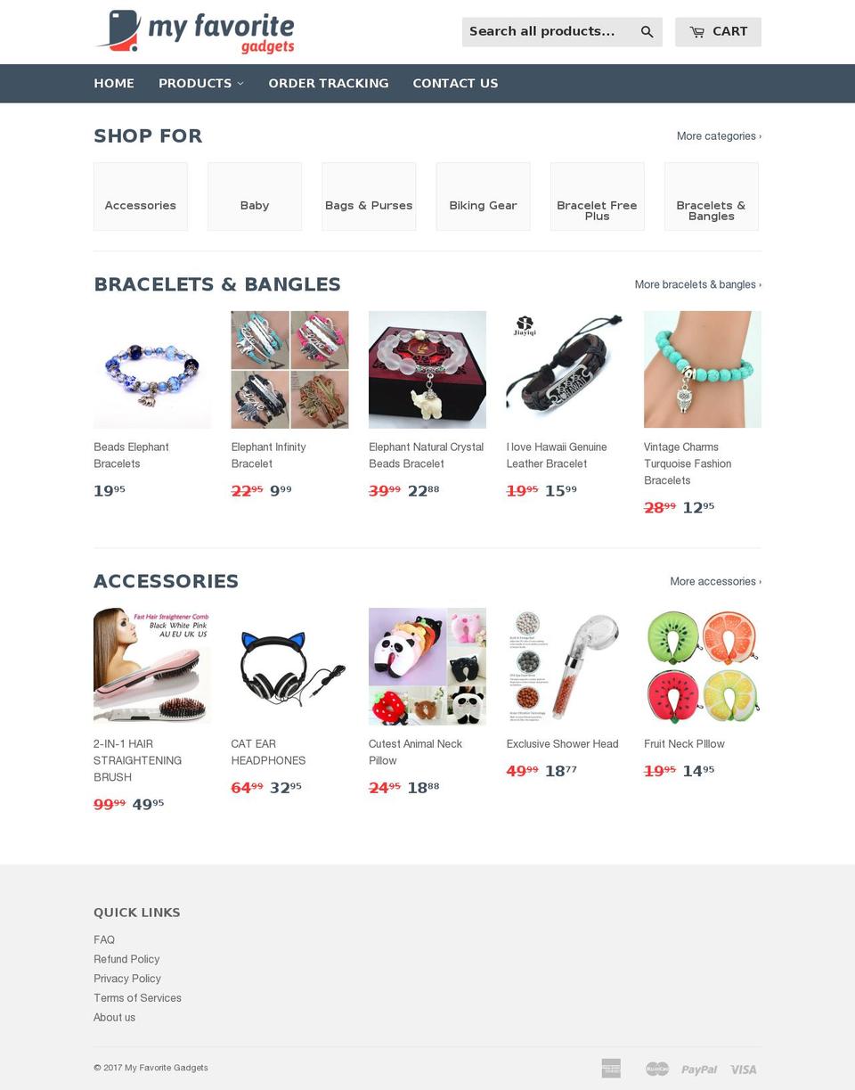 themex-1-5-0-install Shopify theme site example my-favorite-gadgets.com