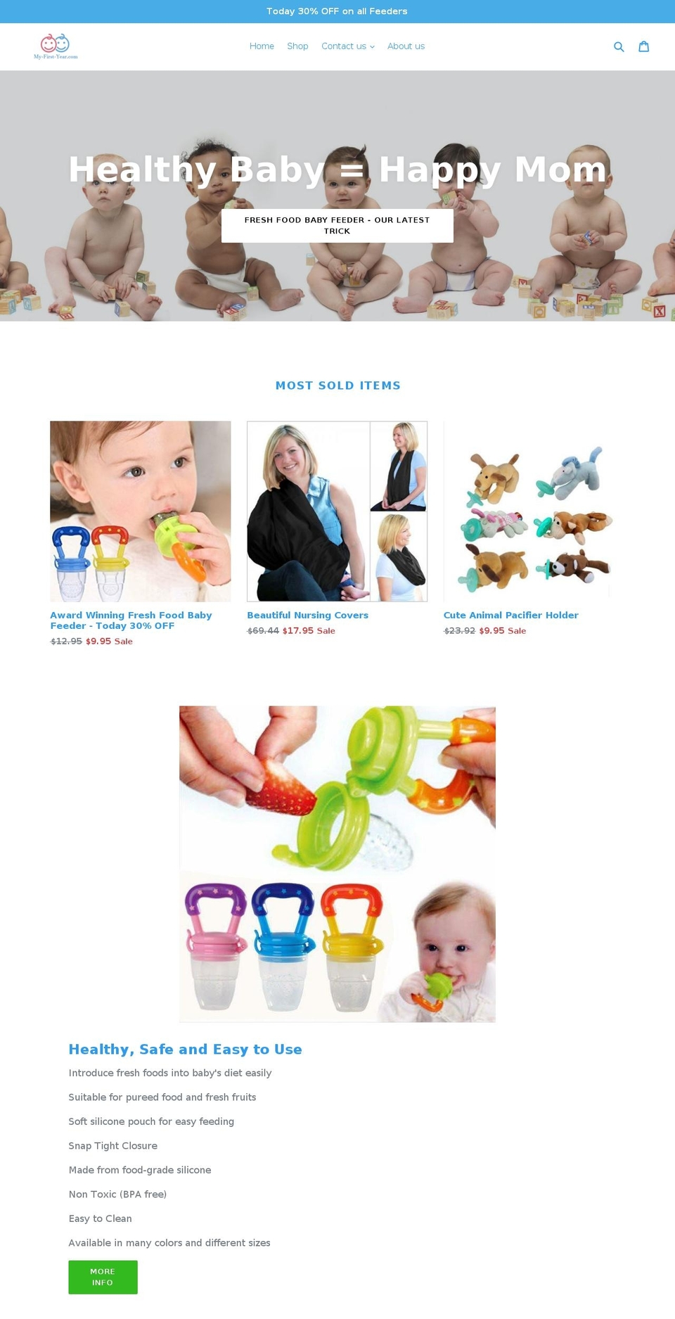 my-first-year.com shopify website screenshot