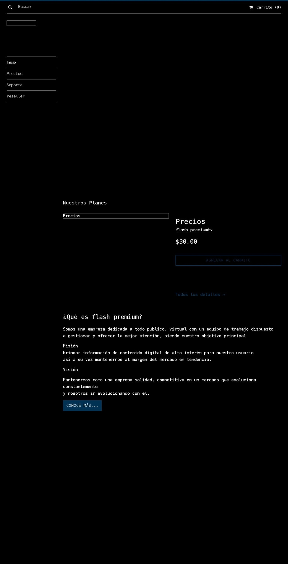 my-flashpremiumtv.com shopify website screenshot