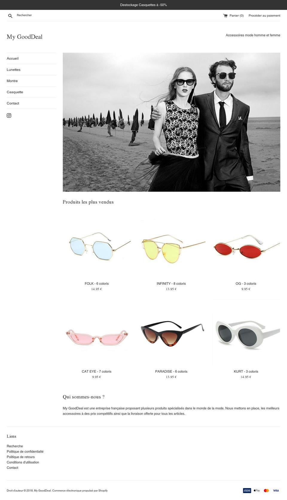 my-gooddeal.com — Shopify storefront screenshot