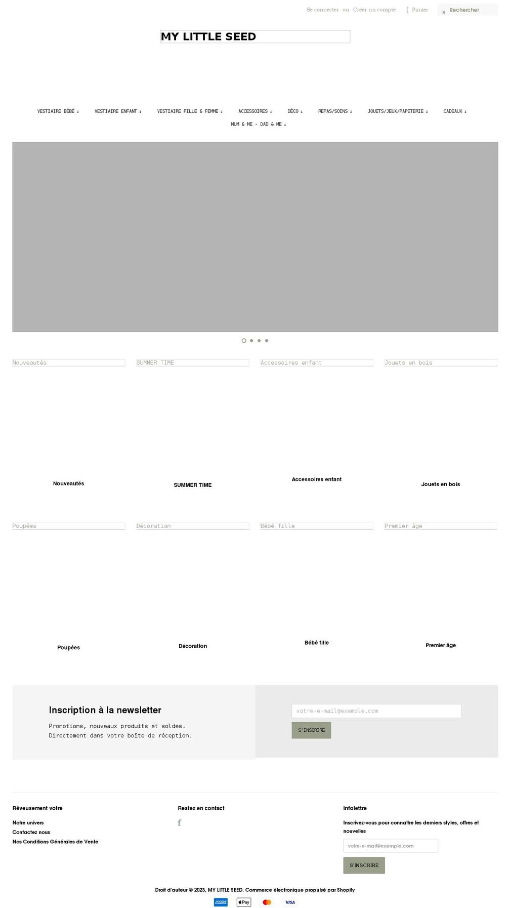 my-little-seed.com shopify website screenshot