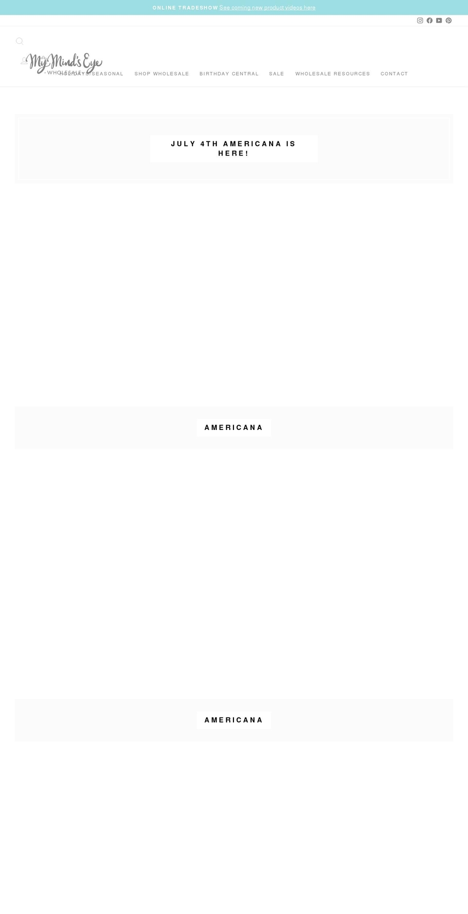 my-minds-eye-paper-goods-wholesale.myshopify.com shopify website screenshot