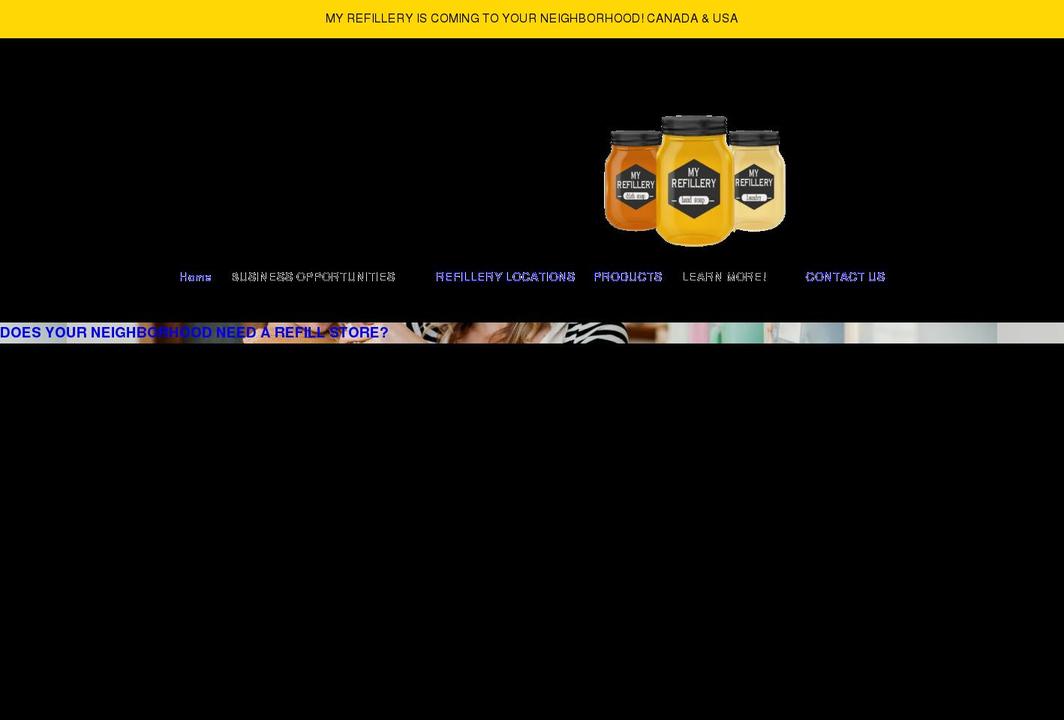 my-refillery.myshopify.com shopify website screenshot