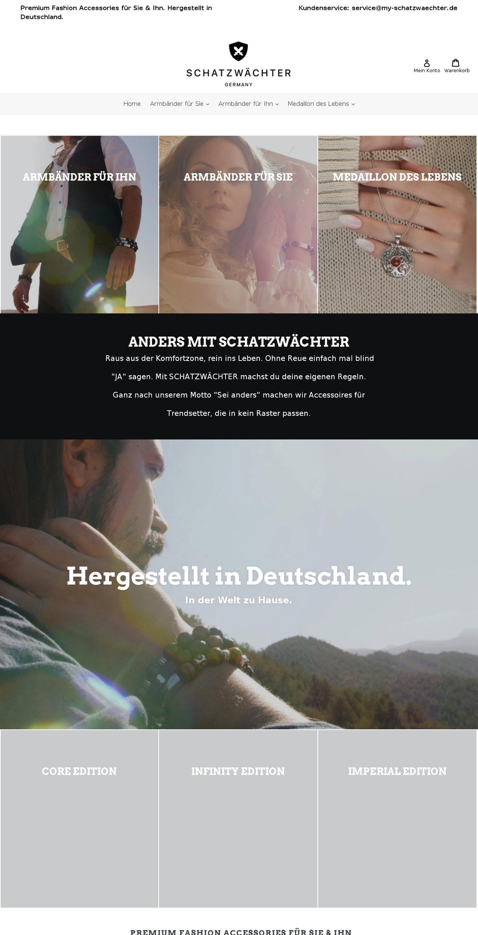 my-schatzwaechter.de shopify website screenshot