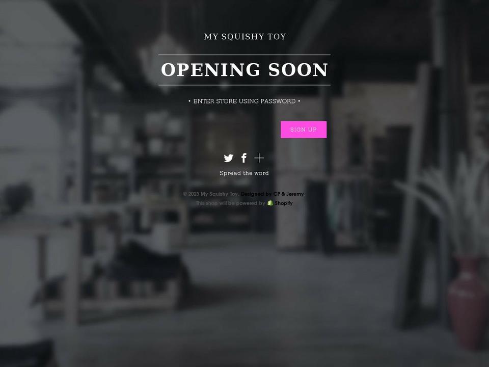 Snow Thème Shopify theme site example my-squishy-toy.myshopify.com