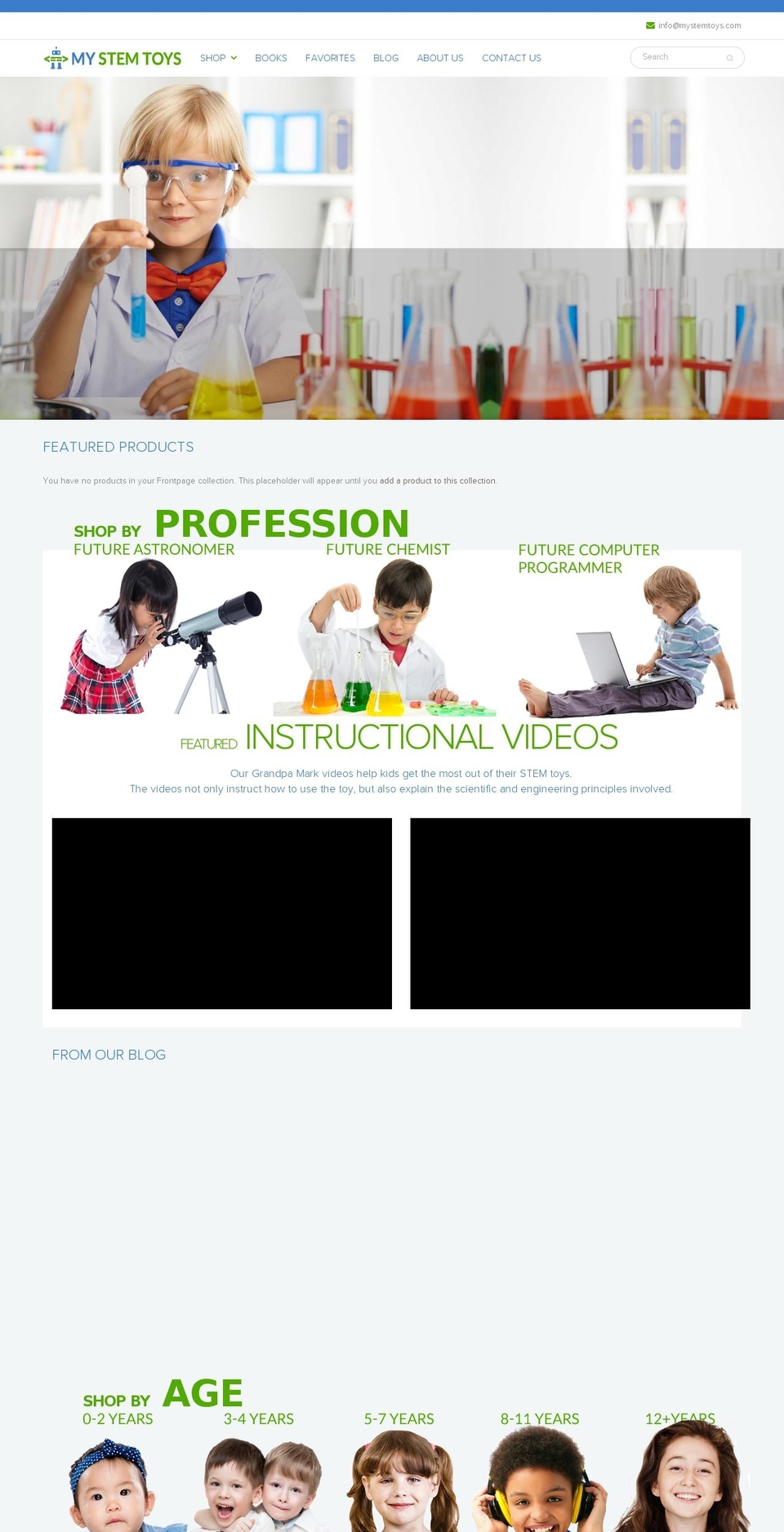 My STEM Toys Shopify theme site example my-stem-toys.com