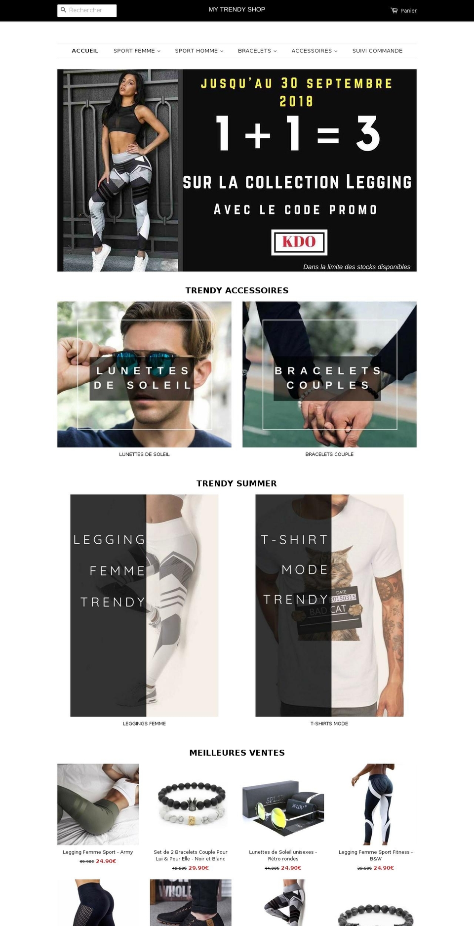 my-trendy-shop.com — Shopify storefront screenshot