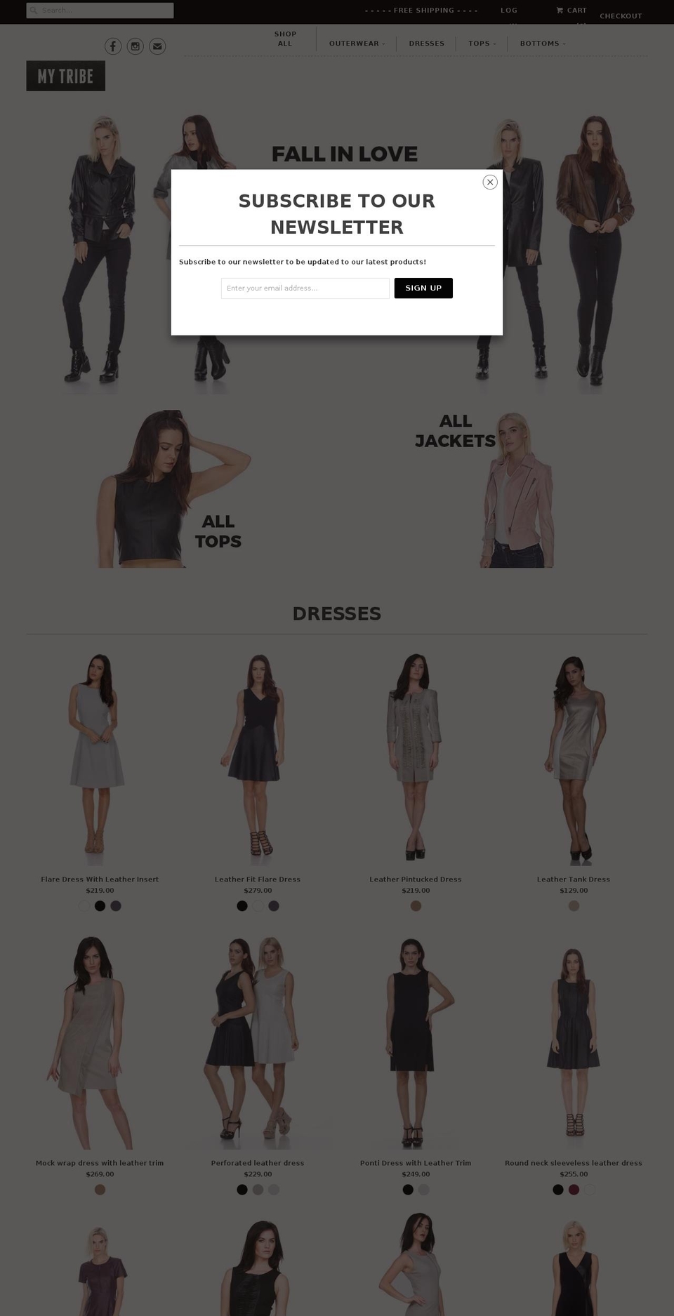 my-tribe-clothing.com — Shopify storefront screenshot