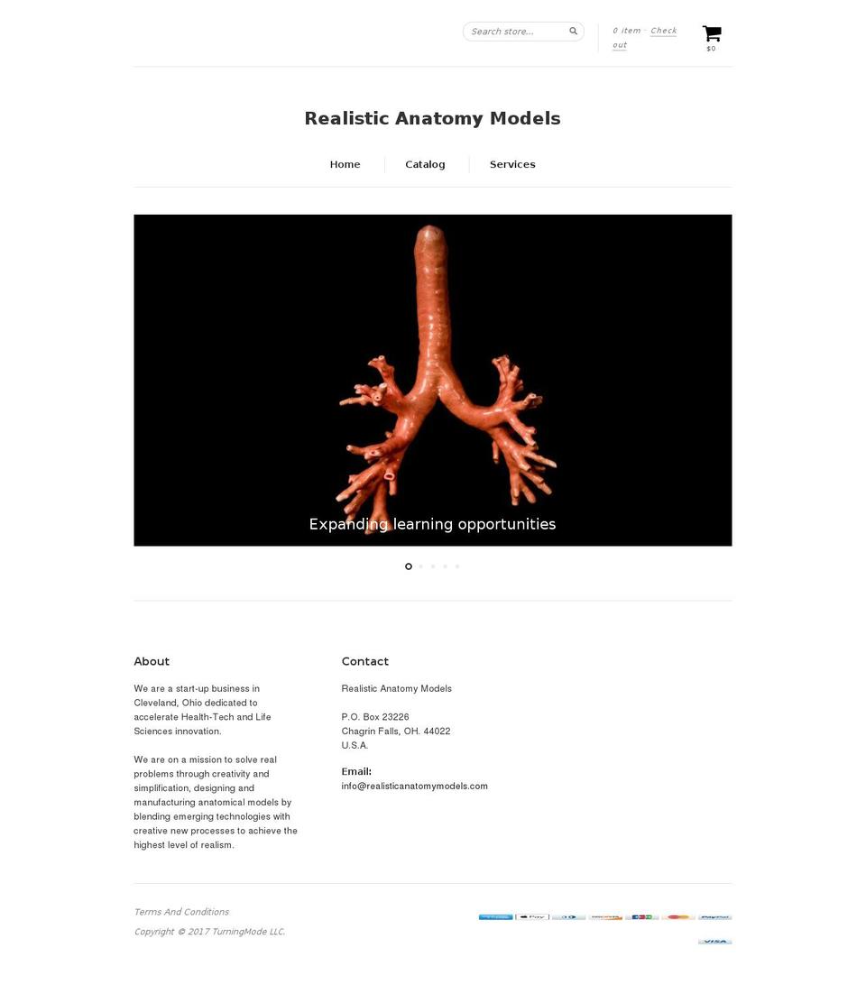 my3dprintedmodels.com shopify website screenshot