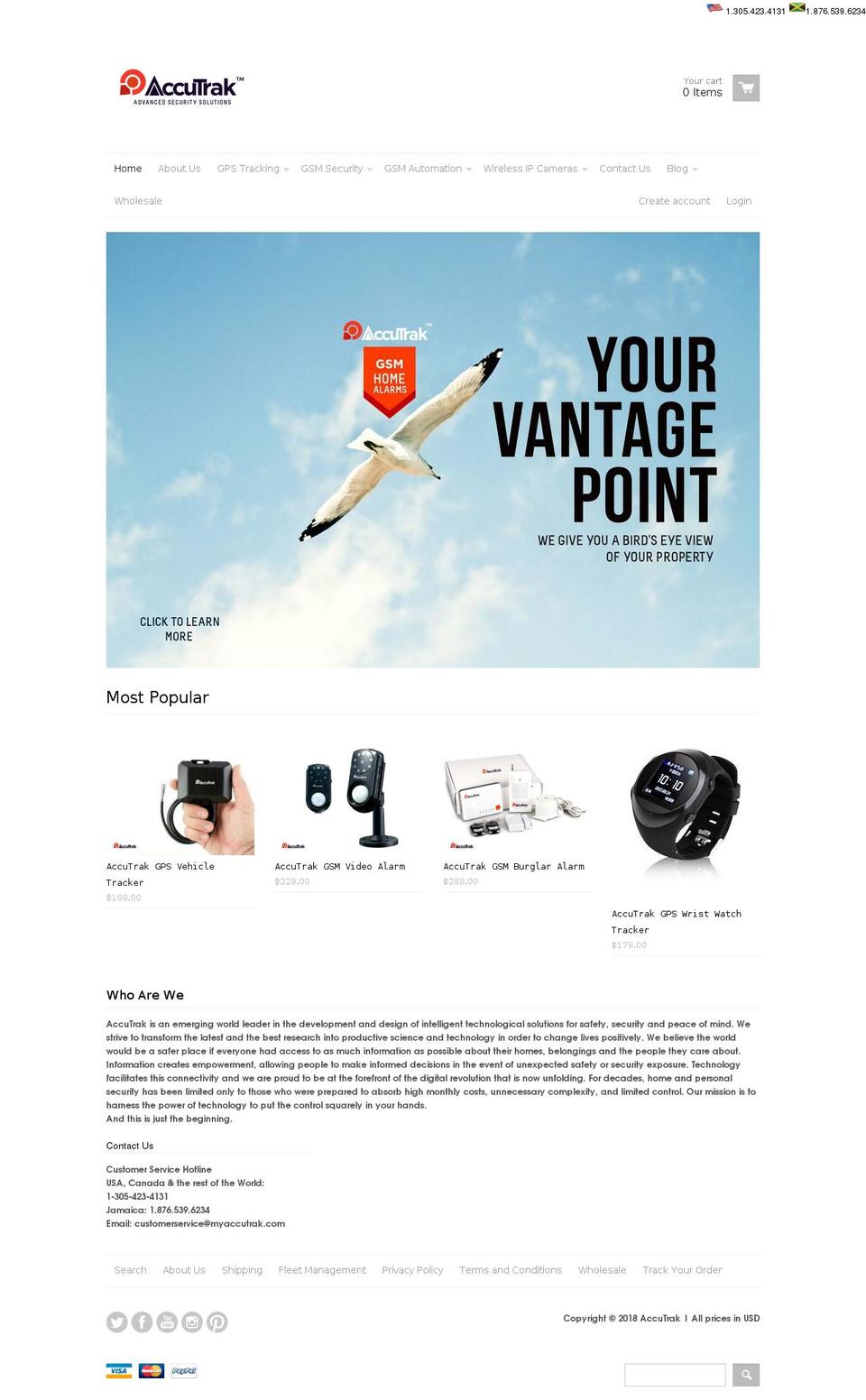 myaccutrak.com — Shopify storefront screenshot