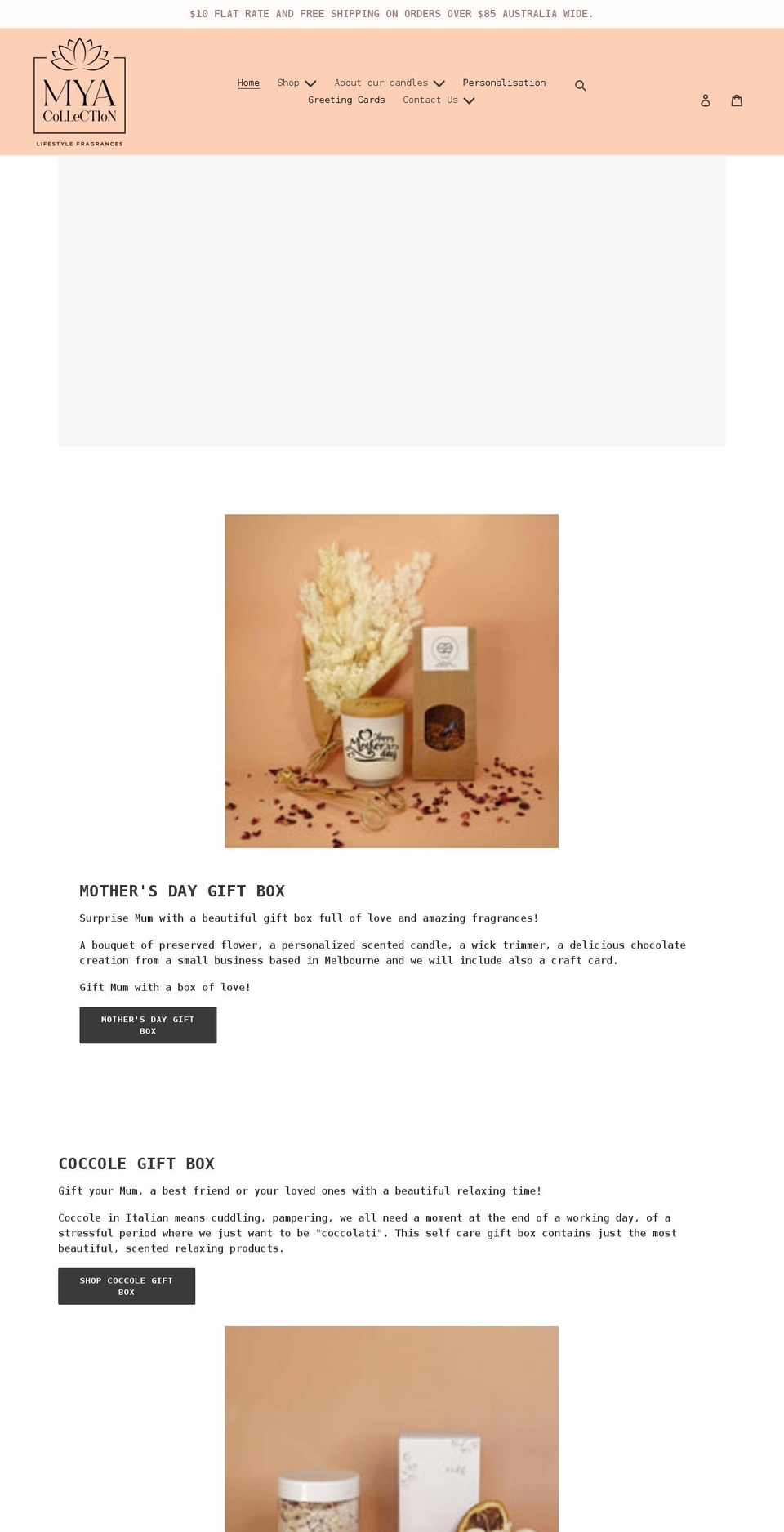 myacollection.com.au shopify website screenshot