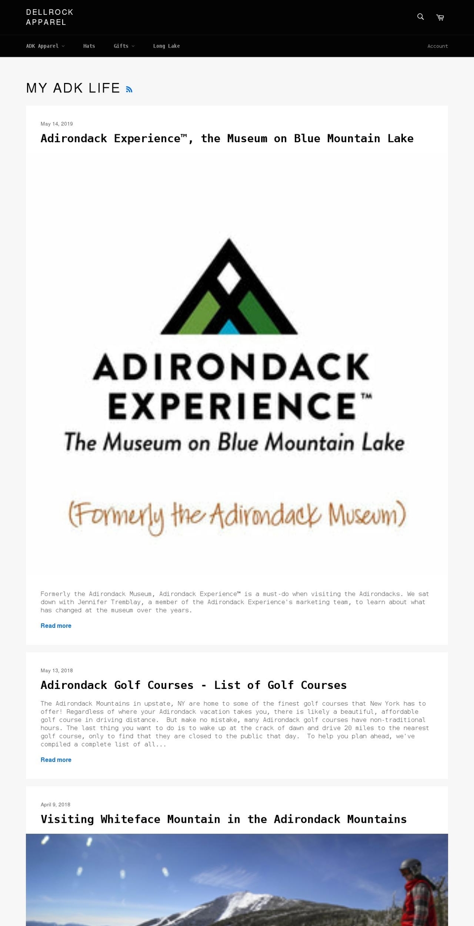 myadklife.com — Shopify storefront screenshot