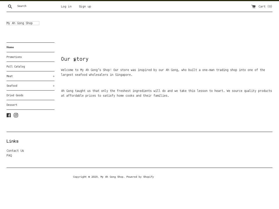 myahgongshop.com shopify website screenshot