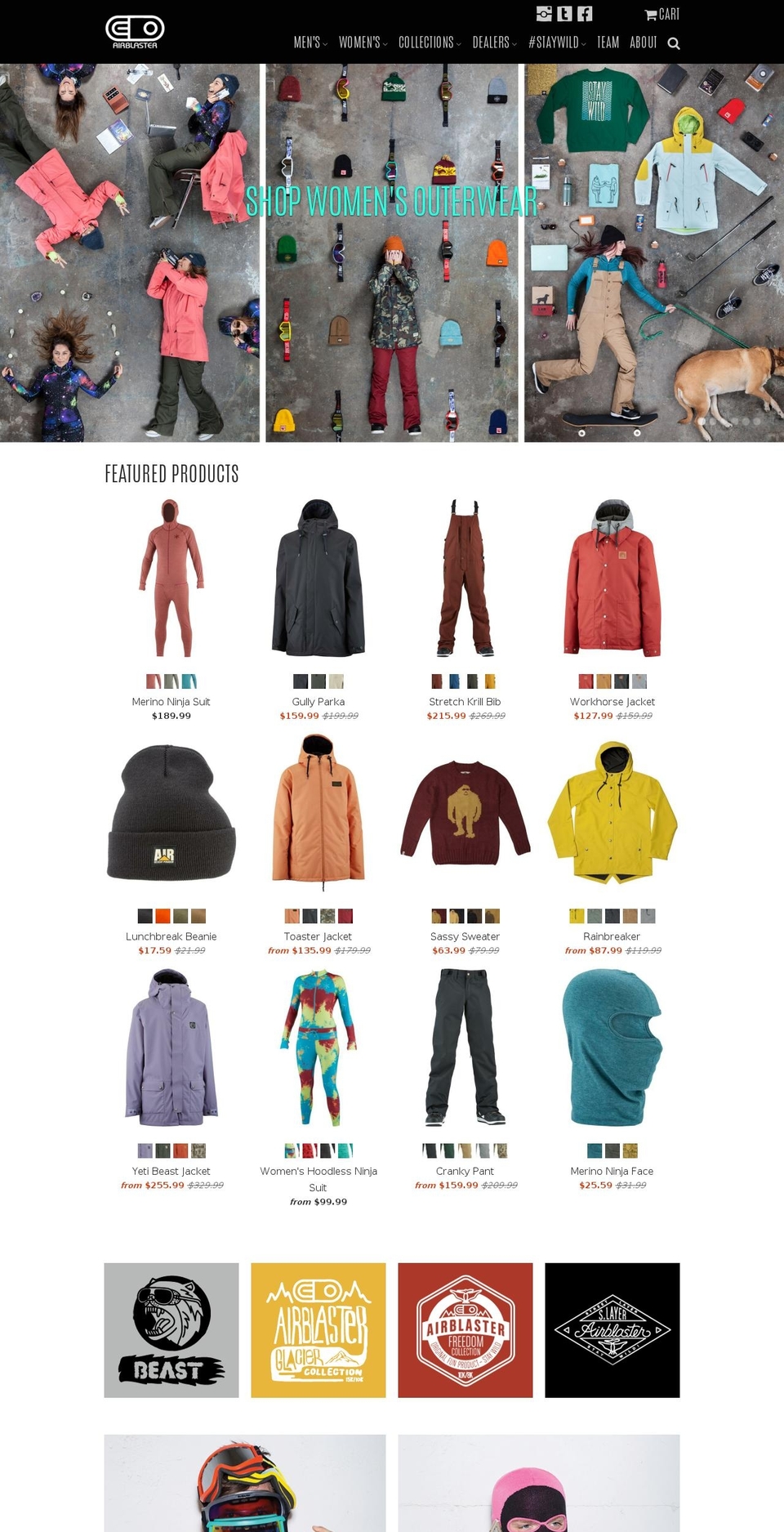 myairblaster.com shopify website screenshot