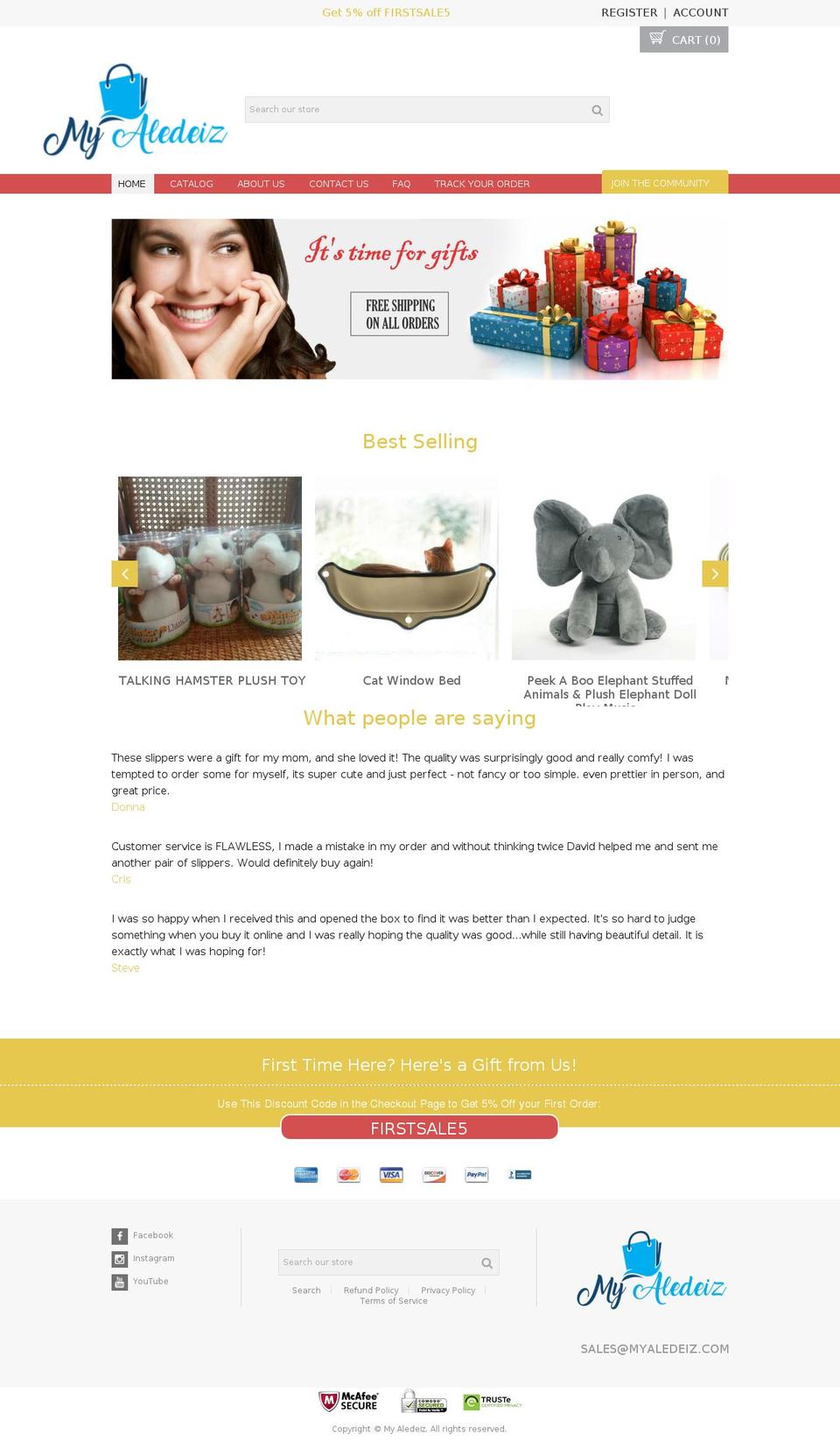 ecompro-video3 Shopify theme site example myaledeiz.com