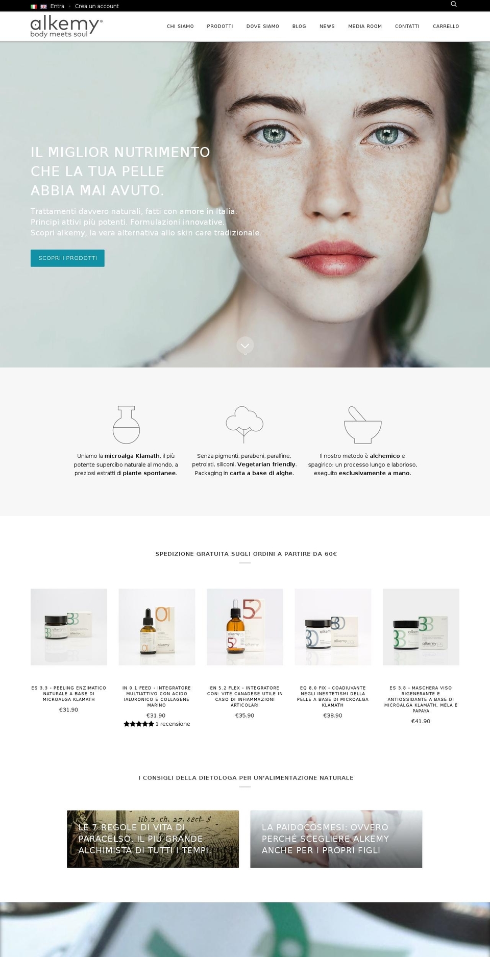 myalkemy.it shopify website screenshot