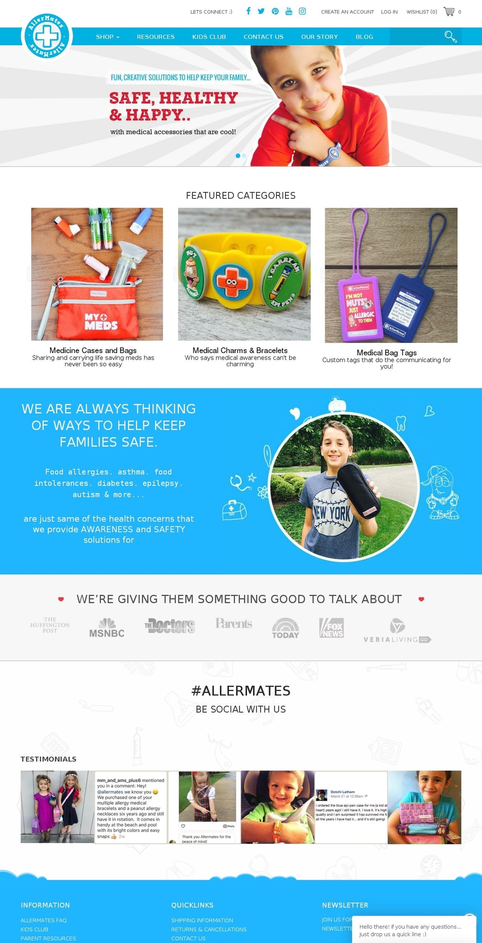 myallermates.com — Shopify storefront screenshot