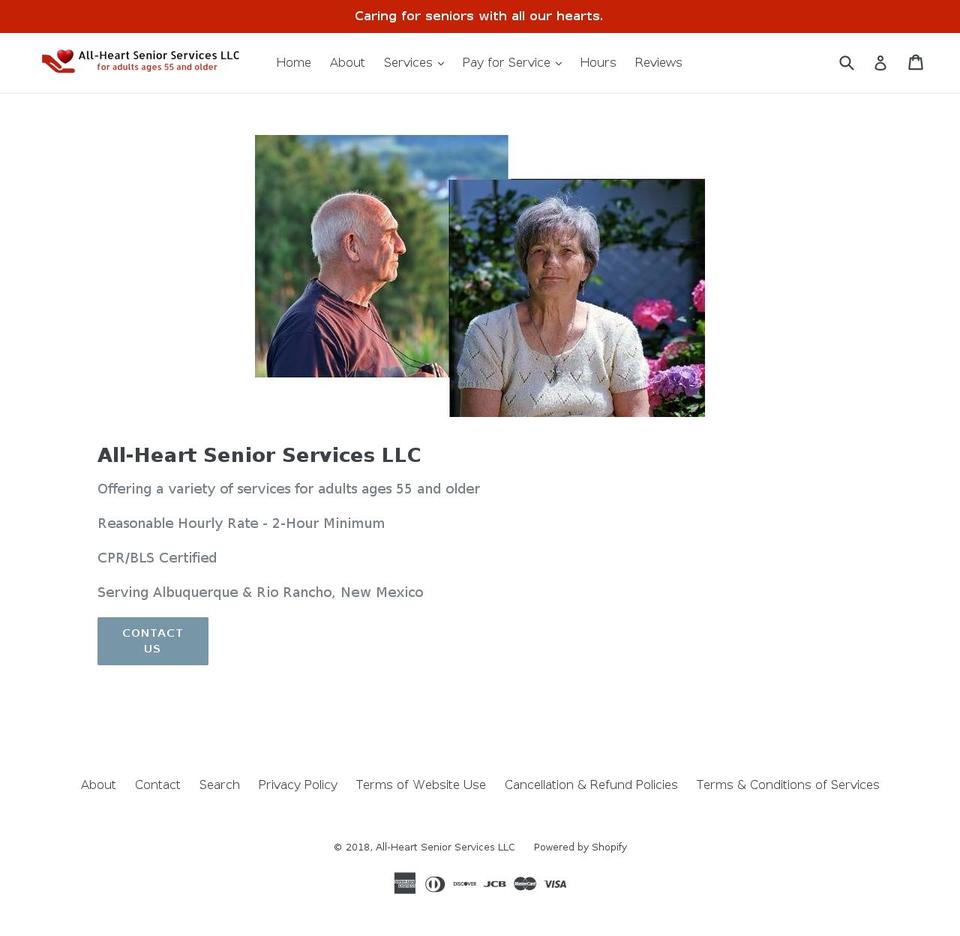 myallheart.com — Shopify storefront screenshot
