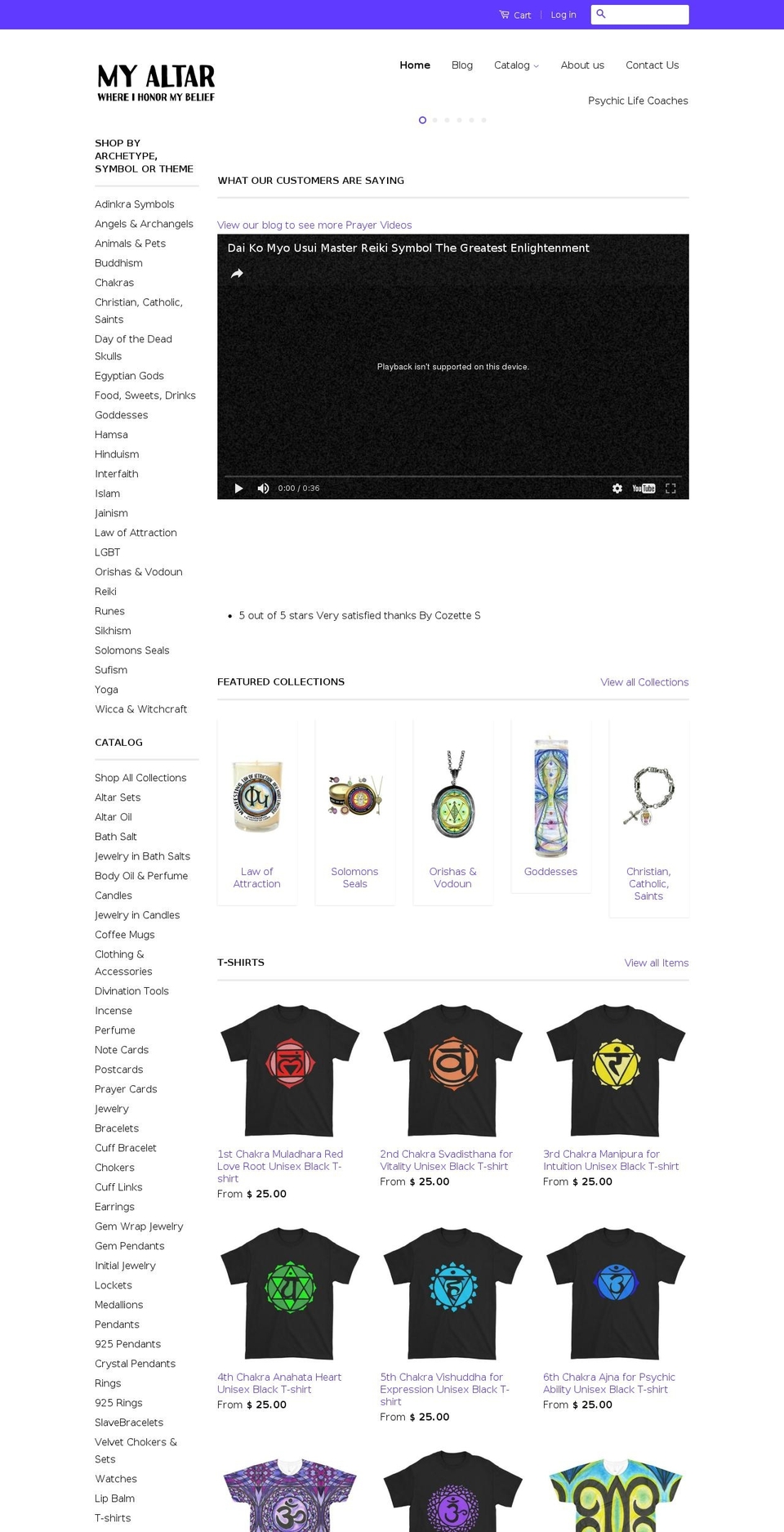 myaltar.com shopify website screenshot