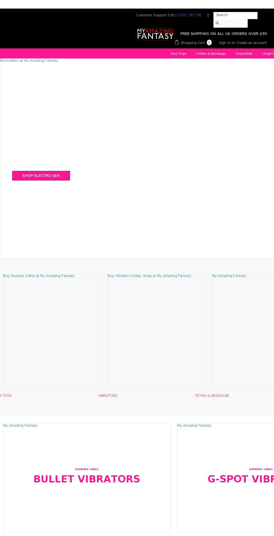 myamazingfantasy.com shopify website screenshot