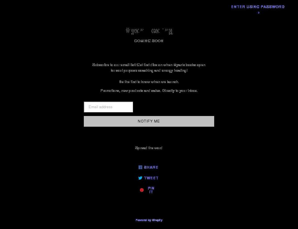 myancrystals.com shopify website screenshot