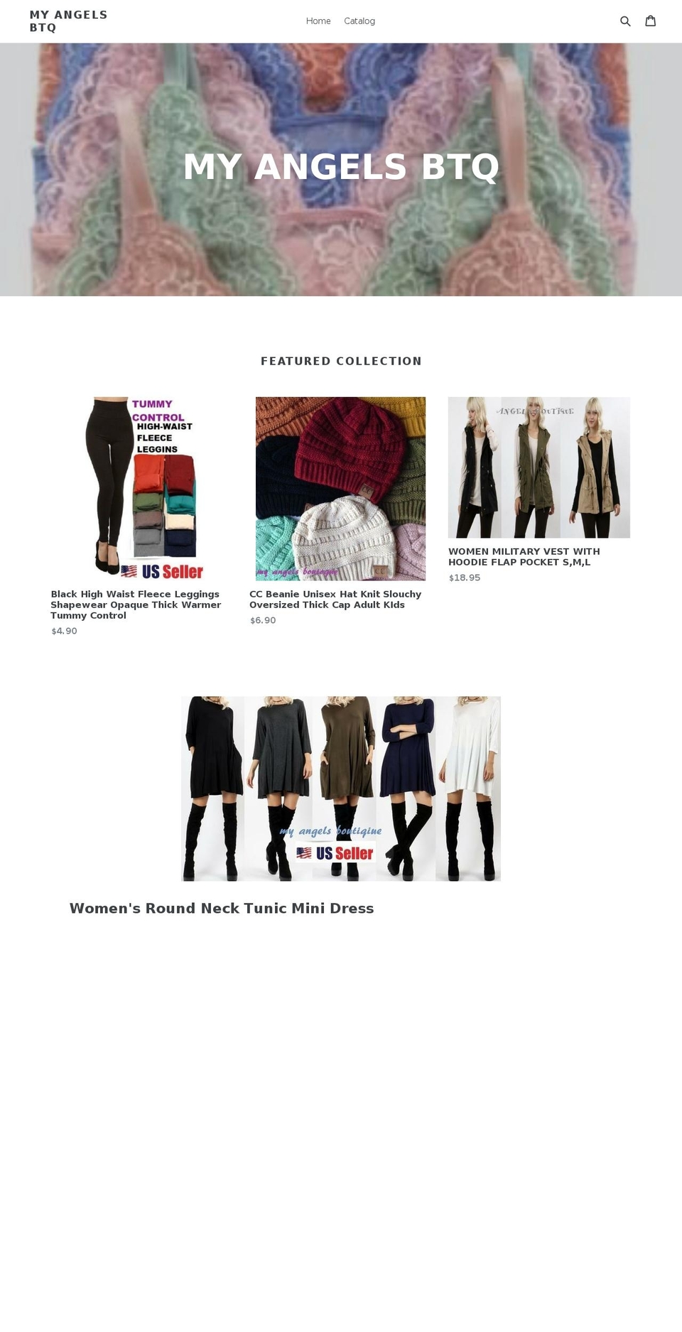 myangelsboutique.com shopify website screenshot