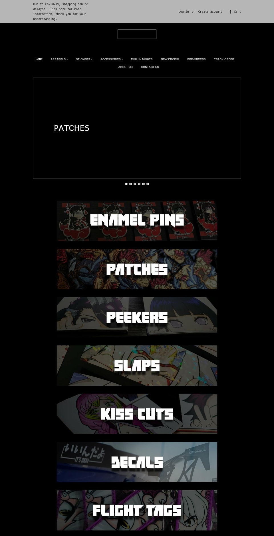 myanimeicon.com shopify website screenshot