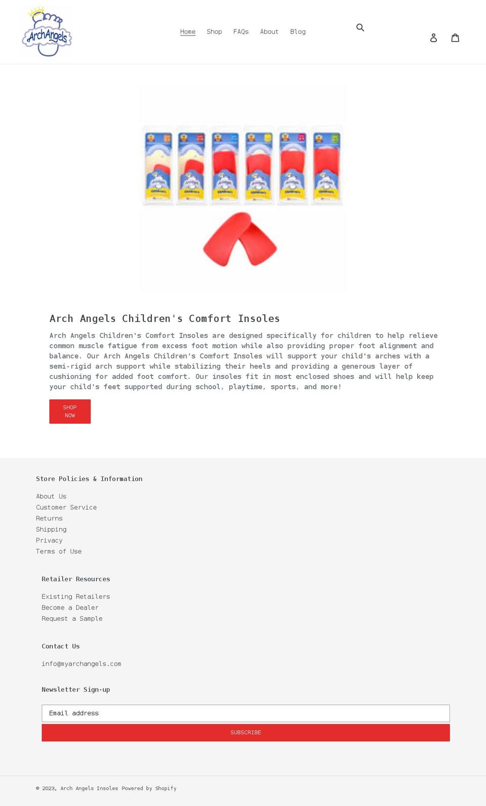 myarchangels.com shopify website screenshot
