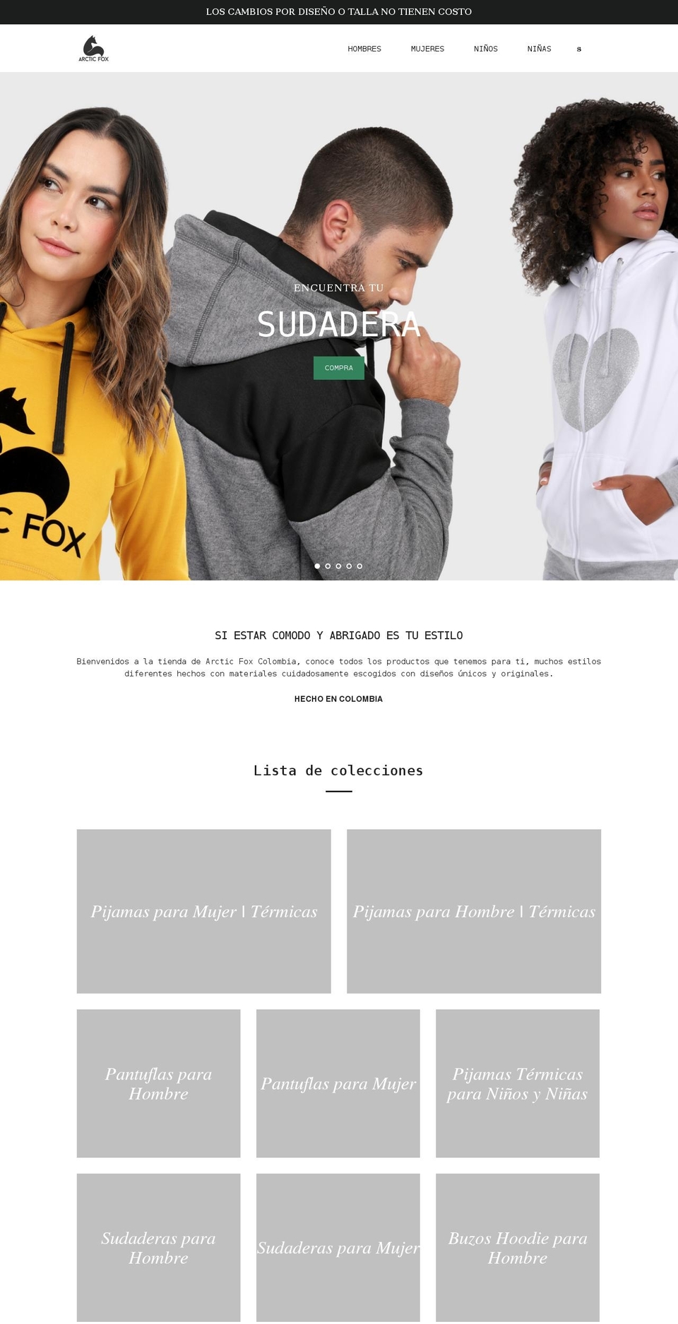 myarcticfox.com shopify website screenshot