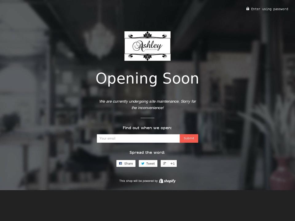 myashleycollection.com — Shopify storefront screenshot