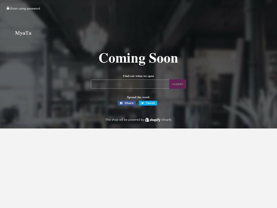 myataonline.com — Shopify storefront screenshot