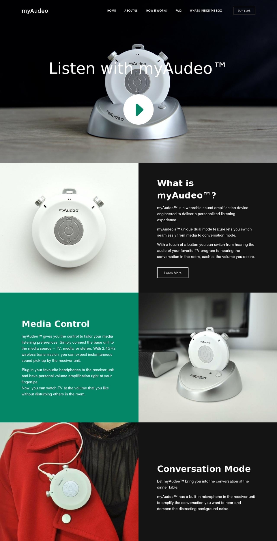 myaudeo.com shopify website screenshot