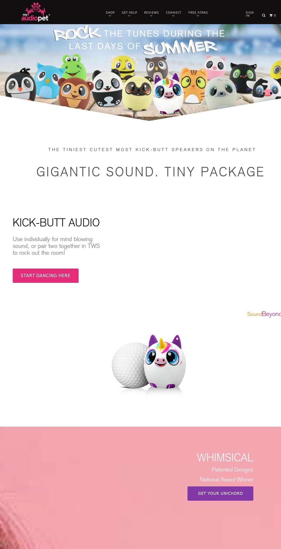 myaudiopets.com shopify website screenshot