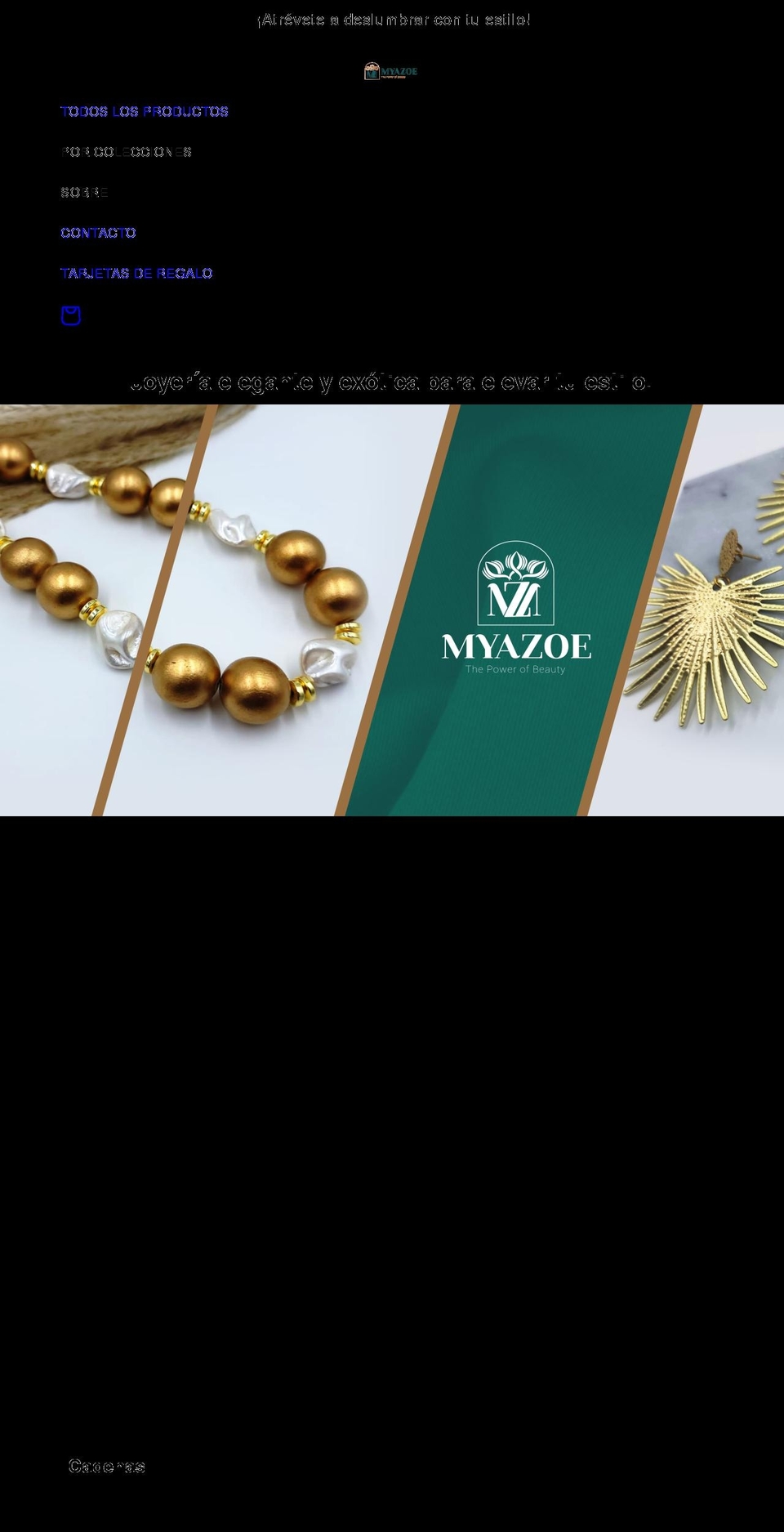 myazoe.com shopify website screenshot