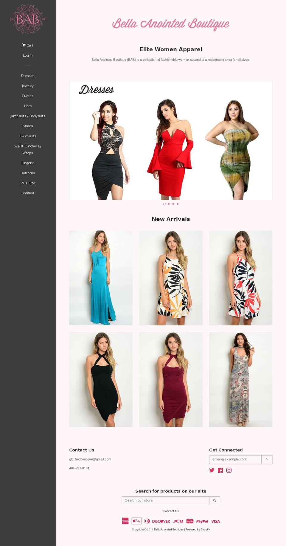 mybabfashions.com — Shopify storefront screenshot