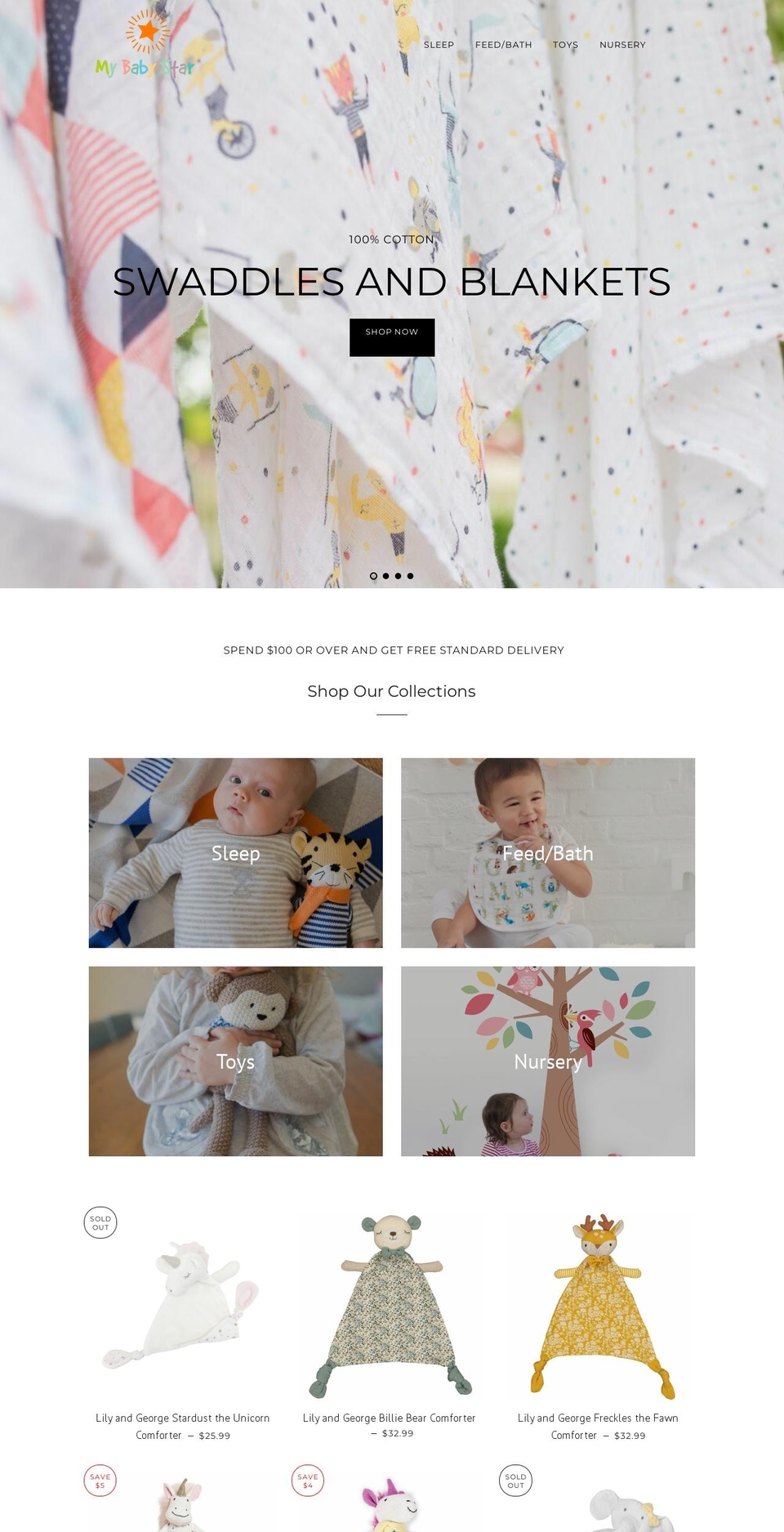 mybabystar.com.au shopify website screenshot